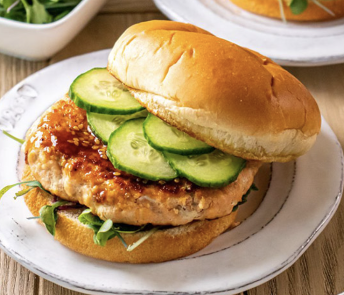 Teriyaki Salmon Burger